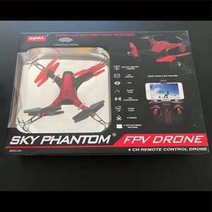 Phantom Sky WiFi FPV 4 CH Remote Control Drone (RED)